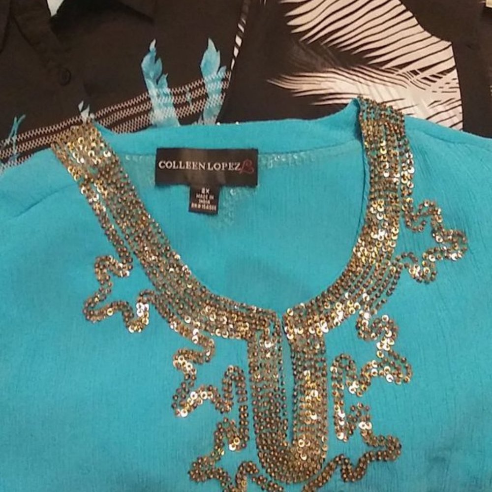 3 Extra Long Dramatic Blouses-Great over leggings!